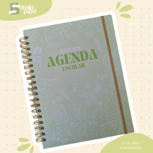 Agenda Colorcitos Verde *Sin personalización*