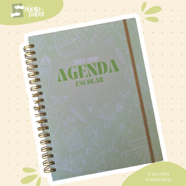 Agenda Colorcitos Verde *Sin personalización*
